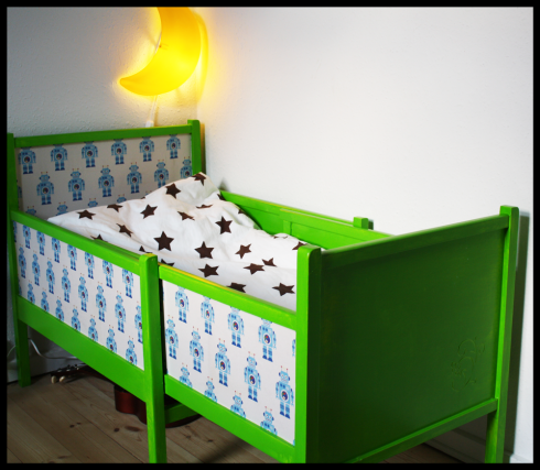 Den grønne robot-seng